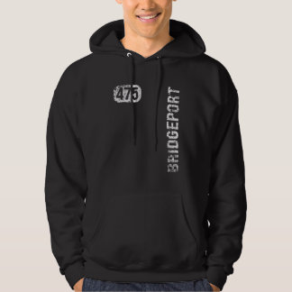 Bridgeport Connecticut 475 Area Code Retro Hoodie