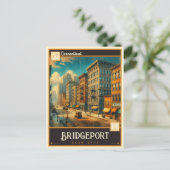 Bridgeport, Connecticut | Antiek Briefkaart (Staand voorkant)