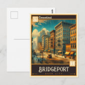 Bridgeport, Connecticut | Antiek Briefkaart (Voorkant / Achterkant)