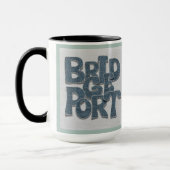 Bridgeport Connecticut Denim Mug Mok (Links)