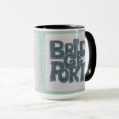 Bridgeport Connecticut Denim Mug Mok (Voorkant rechts)