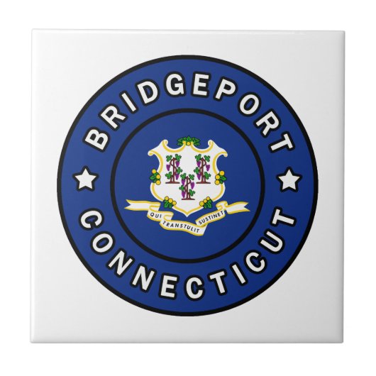 Bridgeport Connecticut Tegeltje (Voorkant)