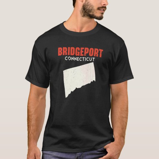 Bridgeport Connecticut USA State America Travel Co T-shirt (Voorkant)