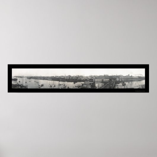 Bridgeport, CT Foto 1913 Poster (Voorkant)