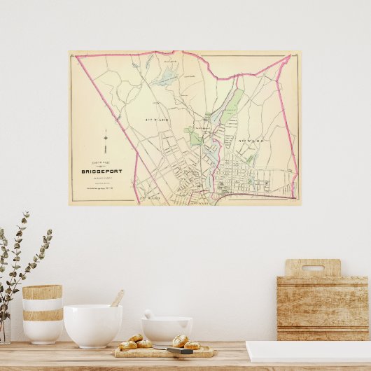 Bridgeport, noord poster (Keuken)