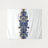 Bridgeport Skyline Wandkleed (Voorkant (horizontaal))