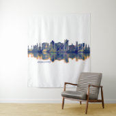 Bridgeport Skyline Wandkleed (In situ)