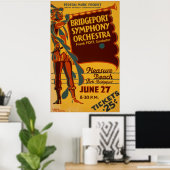 Bridgeport Symphony Orchestra Music Poster (Thuiskantoor)
