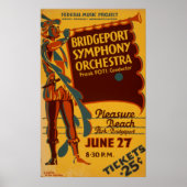 Bridgeport Symphony Orchestra  Music Poster (Voorkant)