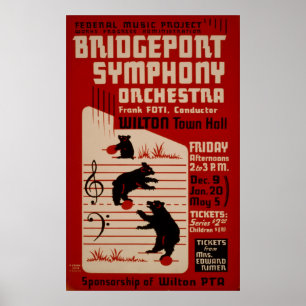 Bridgeport Symphony Orchestra  Music Poster