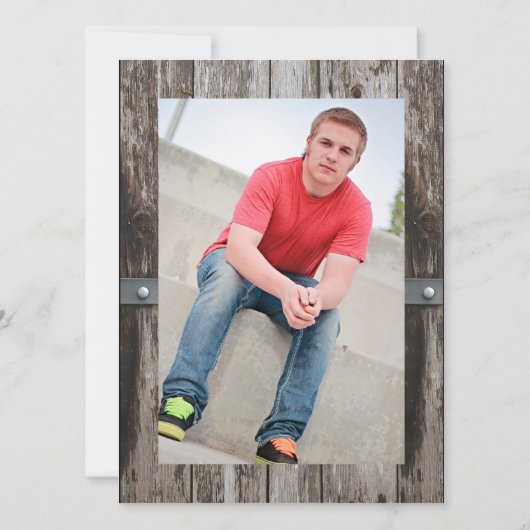 Bridger aangepaste Afstuderen-kaart Aankondiging (Achterkant)