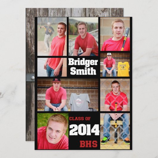 Bridger aangepaste Afstuderen-kaart Aankondiging (Voorkant / Achterkant)