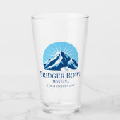 Bridger Bowl Montana skigebied bier Glas (Voorkant)