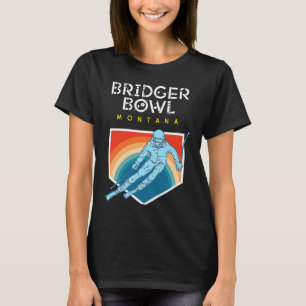 Bridger Bowl Montana USA Ski Resort BACK PRINT 4 T-shirt