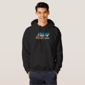 Bridger Bowl Montana USA Ski Resort BACK PRINT 7 Hoodie (Voorkant volledig)
