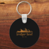 Bridger Bowl Mountains Montana Hiking Outdoors  Sleutelhanger (Voorkant)