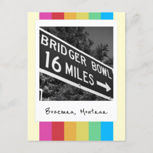 Bridger Bowl Retro Instant Camera Briefkaart