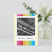 Bridger Bowl Retro Instant Camera Briefkaart (Staand voorkant)