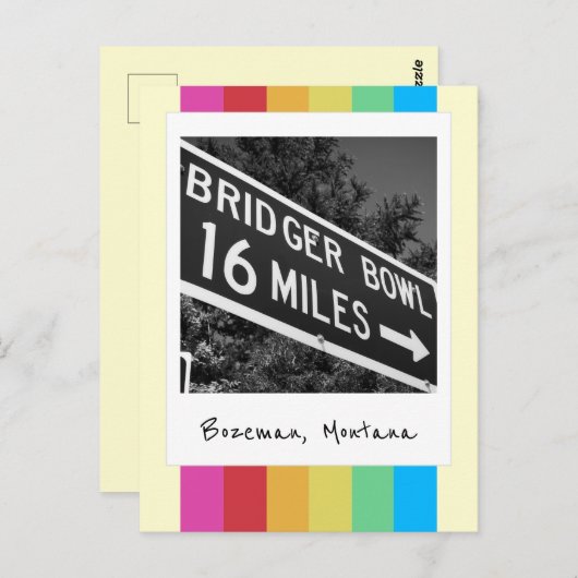 Bridger Bowl Retro Instant Camera Briefkaart (Voorkant / Achterkant)