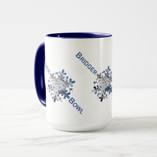 Bridger Bowl Skigebied Combo Mok 15oz (Voorkant links)