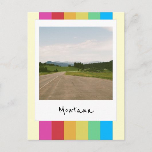 Bridger Canyon Retro Instant Camera Briefkaart (Voorkant)