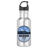 Bridger Range Montana Camping Waterfles (Voorkant)