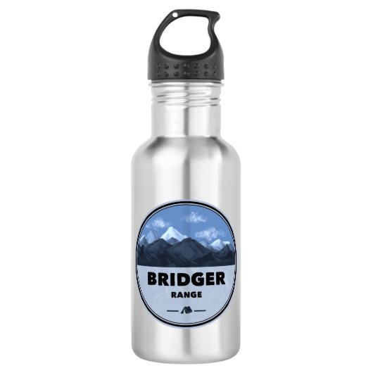 Bridger Range Montana Camping Waterfles (Voorkant)