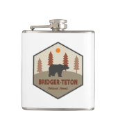Bridger-Teton National Forest Beer Heupfles (Voorkant)
