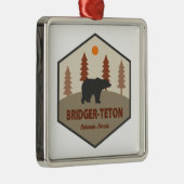 Bridger-Teton National Forest Beer Metalen Ornament (Rechts)