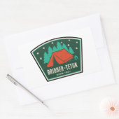 Bridger-Teton National Forest Camping Rechthoekige Sticker (Envelop)