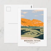Bridger Teton National Forest Sheep Mountain Briefkaart (Voorkant / Achterkant)