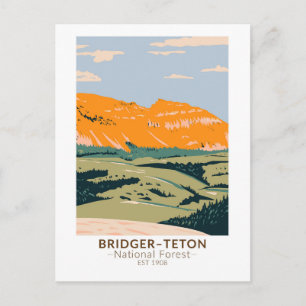 Bridger Teton National Forest Sheep Mountain Briefkaart
