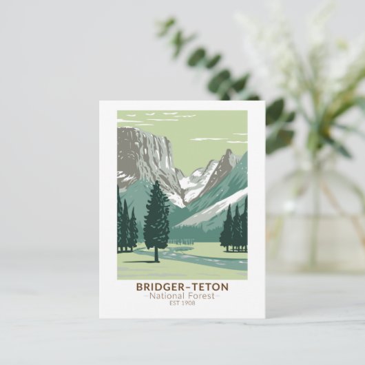Bridger Teton National Forest Upper Green Briefkaart (Staand voorkant)
