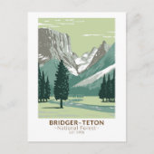 Bridger Teton National Forest Upper Green Briefkaart (Voorkant)