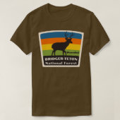 Bridger Teton National Forest Wyoming Roaming Hert T-shirt (Design voorkant)