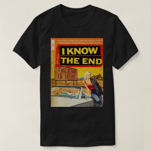 Bridgers I Know The End 1960 pulp T-shirt (Design voorkant)