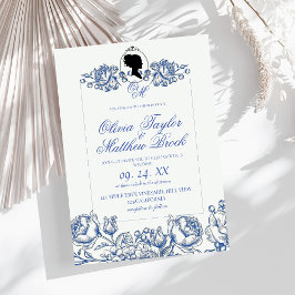 Bridgerton bruiloft uitnodiging Lady Dusty Blue Bo