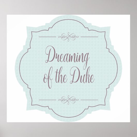 Bridgerton Dreaming of Duke Hastings Poster (Voorkant)