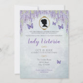 Bridgerton geïnspireerde uitnodiging van de theepa (Voorkant)