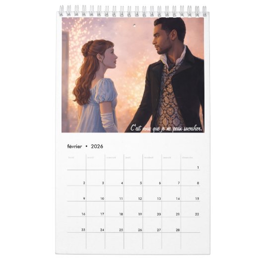 Bridgerton inspired kalender (Feb 2026)