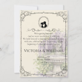 Bridgerton Inspired Regency Society Paper Wedding Kaart