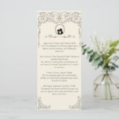 Bridgerton Inspired Regency Society Wedding Menu (Staand voorkant)