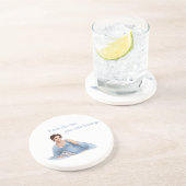 Bridgerton inspired zandsteen onderzetter (Zijkant)