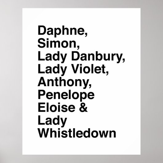 Bridgerton Poster (Voorkant)