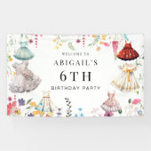 Bridgerton Theme Meisje Aankleden Verjaardagsfeest Spandoek (Horizontaal)