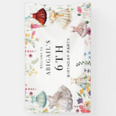 Bridgerton Theme Meisje Aankleden Verjaardagsfeest Spandoek (Verticaal)