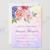 Bridgerton Theme Vrijgezellenfeest Tea Party Brunc Kaart (Voorkant)