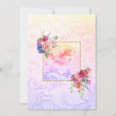 Bridgerton Theme Vrijgezellenfeest Tea Party Brunc Kaart (Achterkant)