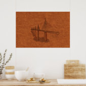Bridges: Millau Viaduct, Frankrijk Poster (Keuken)