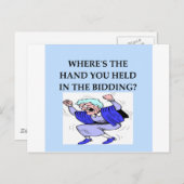 bridgespeler briefkaart (Voorkant / Achterkant)